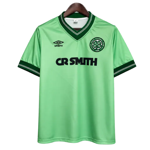 Camiseta Celtic 1984-86 Visitante — Verde lima