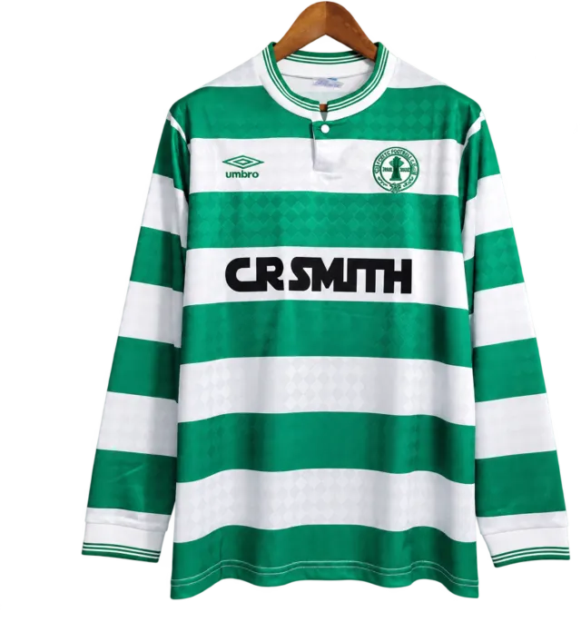 Camiseta Celtic 1987-88 Local — Cuello abotonado