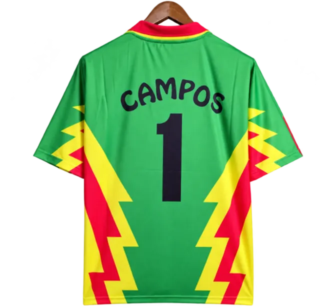 Camiseta Mexico 1994 Local Portero — Campos 1 - Verde y rosa — Espalda