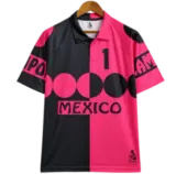 Camiseta Mexico 1998 Local Portero — Campos 1 - Negro y rosa — Frente