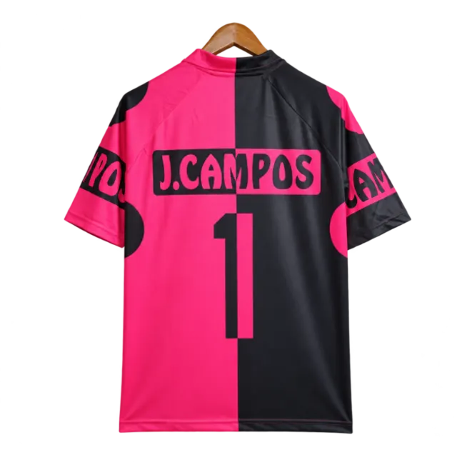 Camiseta Mexico 1998 Local Portero — Campos 1 - Negro y rosa — Espalda