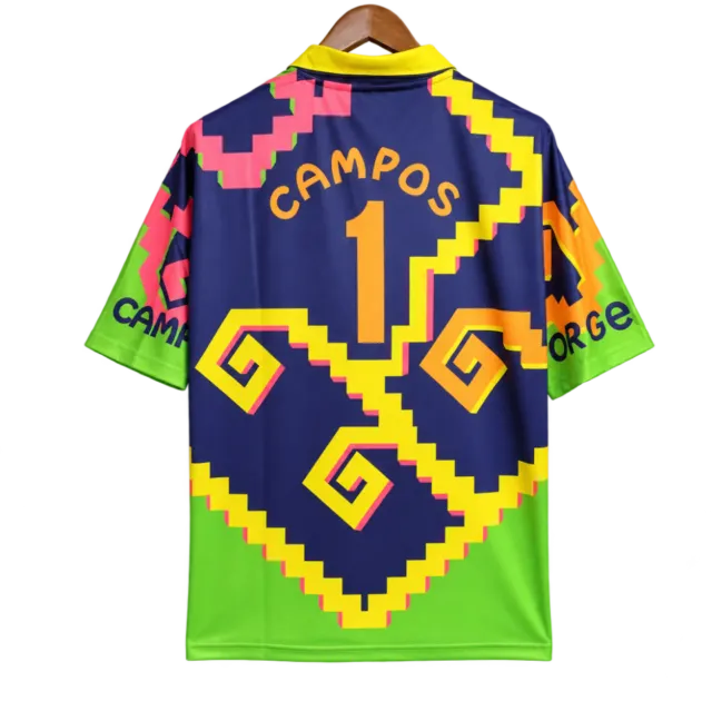 Camiseta Mexico 1995 Local Portero — Campos 1 · Verde — Espalda
