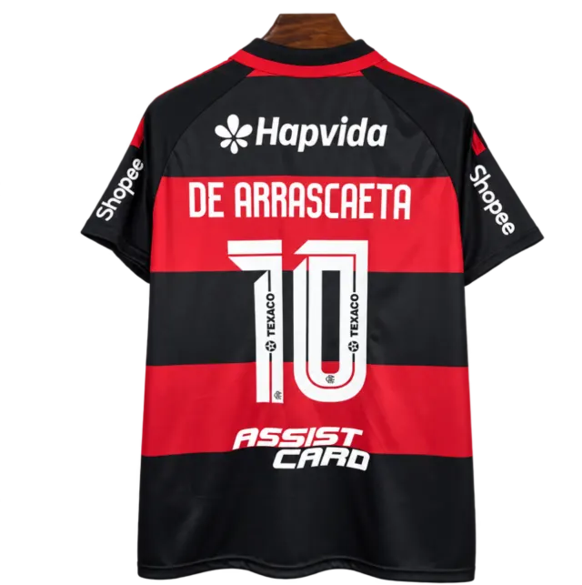 Camiseta Flamengo 2026-27 Local — Patrocinadores - De Arrascaeta 10 — Espalda