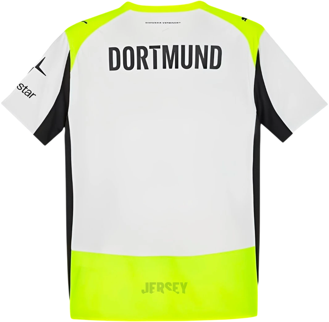 Camiseta Borussia Dortmund 2025-2026 Visitante — Espalda