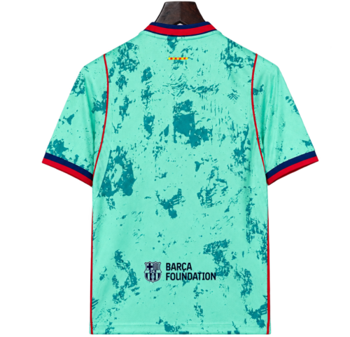Camiseta Barcelona 2026-27 Edición Especial — Verde Estampada — Espalda