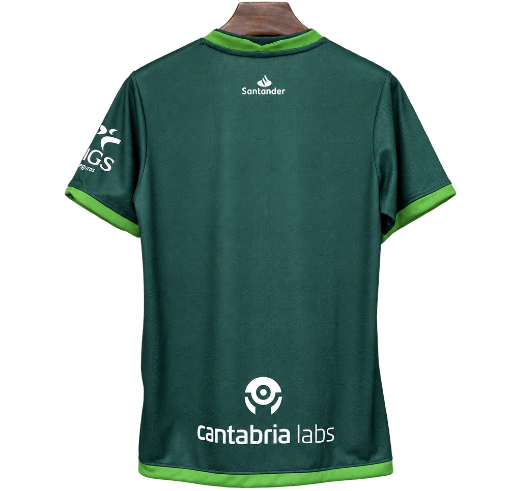 Camiseta Racing Santander 2025-26 Edición Especial — Verde Estadio — Espalda