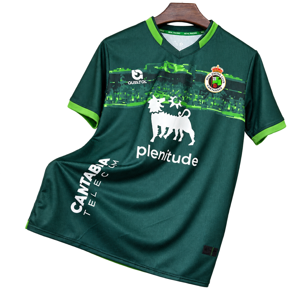 Camiseta Racing Santander 2025-26 Edición Especial — Verde Estadio — Frente