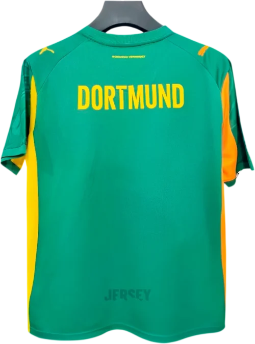 Camiseta Borussia Dortmund 2025-2026 Visitante Variante Verde — Espalda