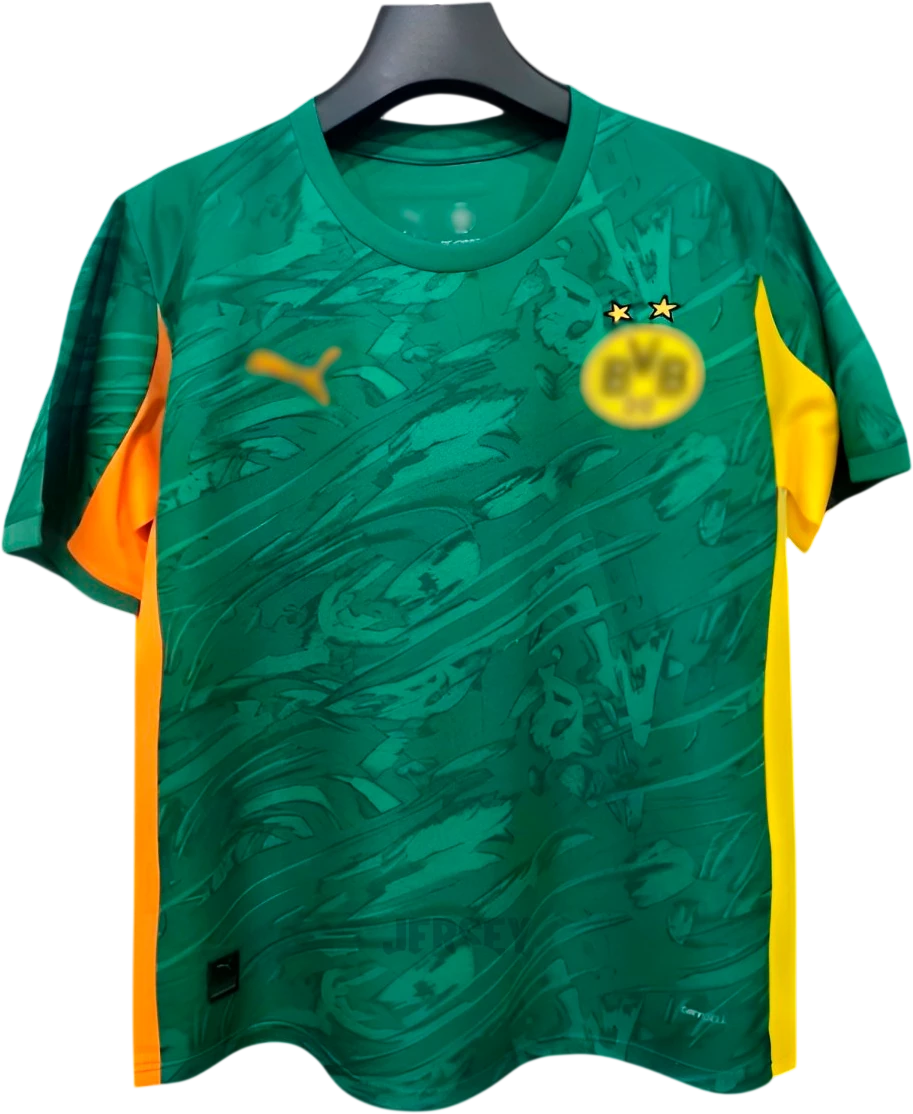 Camiseta Borussia Dortmund 2025-2026 Visitante Variante Verde