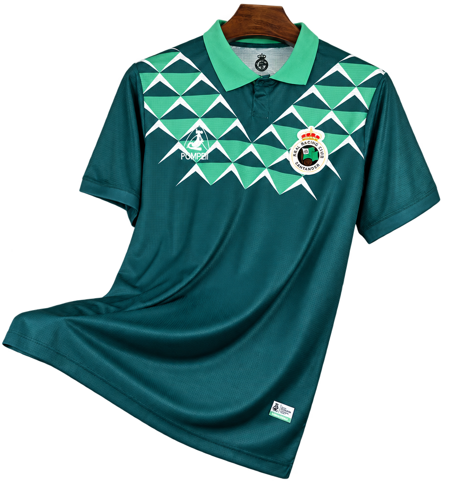 Camiseta Racing Santander 2025-26 Edición Especial — 113 Aniversario Verde — Frente