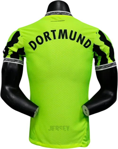 Camiseta Borussia Dortmund 2025-2026 Local Neón — Espalda