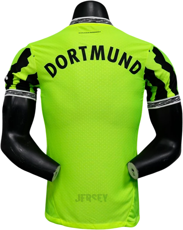 Camiseta Borussia Dortmund 2025-2026 Local Neón — Espalda
