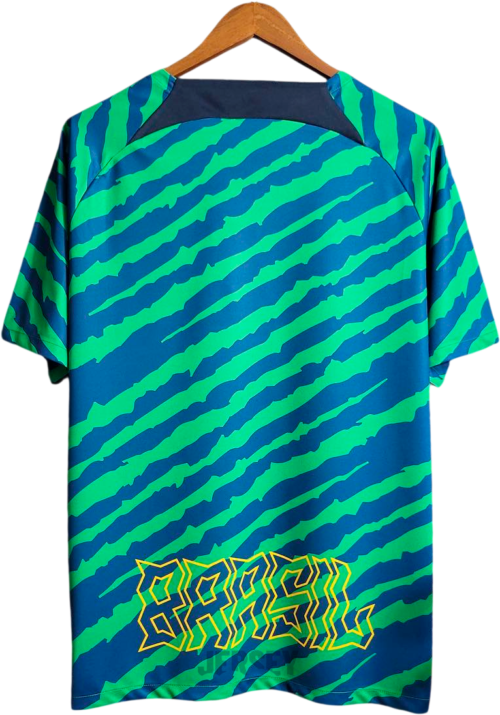 Camiseta Brasil 2022 Prematch — Espalda