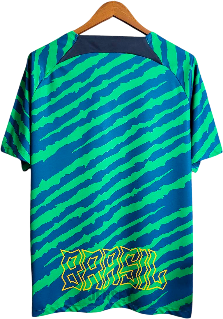 Camiseta Brasil 2022 Prematch — Espalda