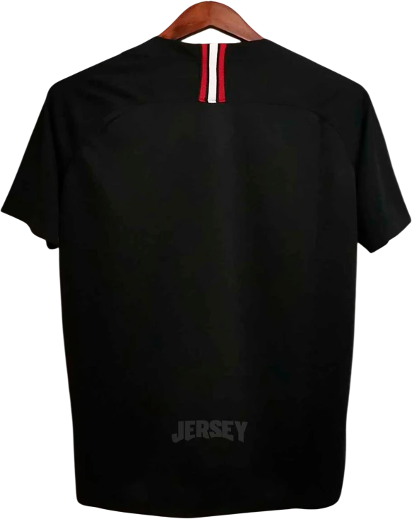 Camiseta PSG 2018-2019 Visitante CL Negro — Espalda