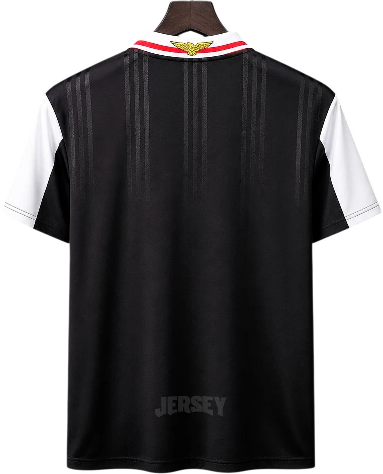 Camiseta Benfica 1997-1998 Visitante Variante Negra — Espalda