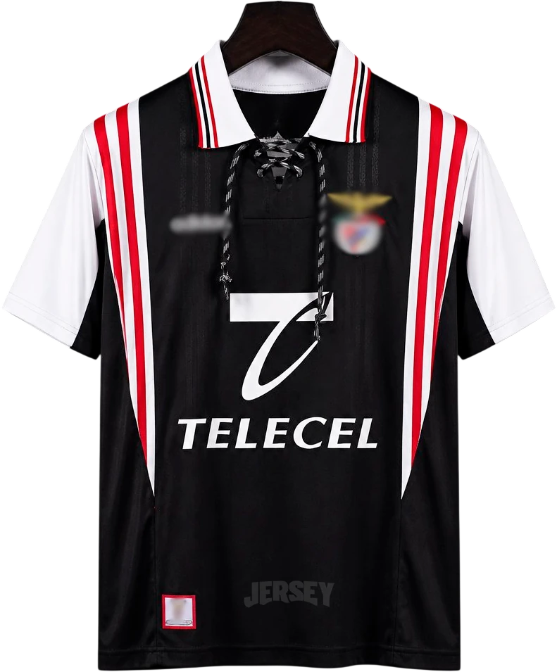 Camiseta Benfica 1997-1998 Visitante Variante Negra