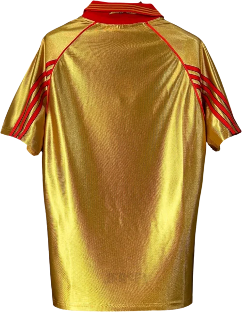 Camiseta Benfica 1998-1999 Visitante Variante Dorada — Espalda