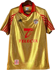 Camiseta Benfica 1998-1999 Visitante Variante Dorada