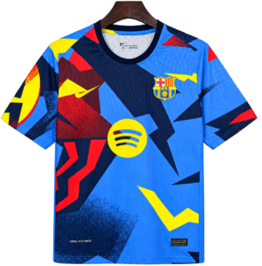 Camiseta Barcelona 2026-27 Edición Especial — Geométrica Azul Roja y Amarilla