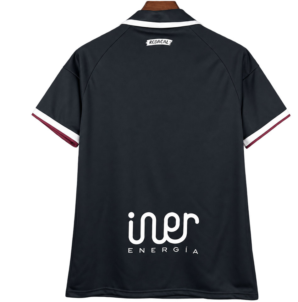 Camiseta Albacete 2025-26 Edición Especial — Retro Negra — Espalda