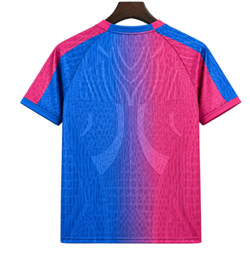 Camiseta Barcelona 2026-27 Edición Especial — Mosaico Azul y Rosa — Espalda