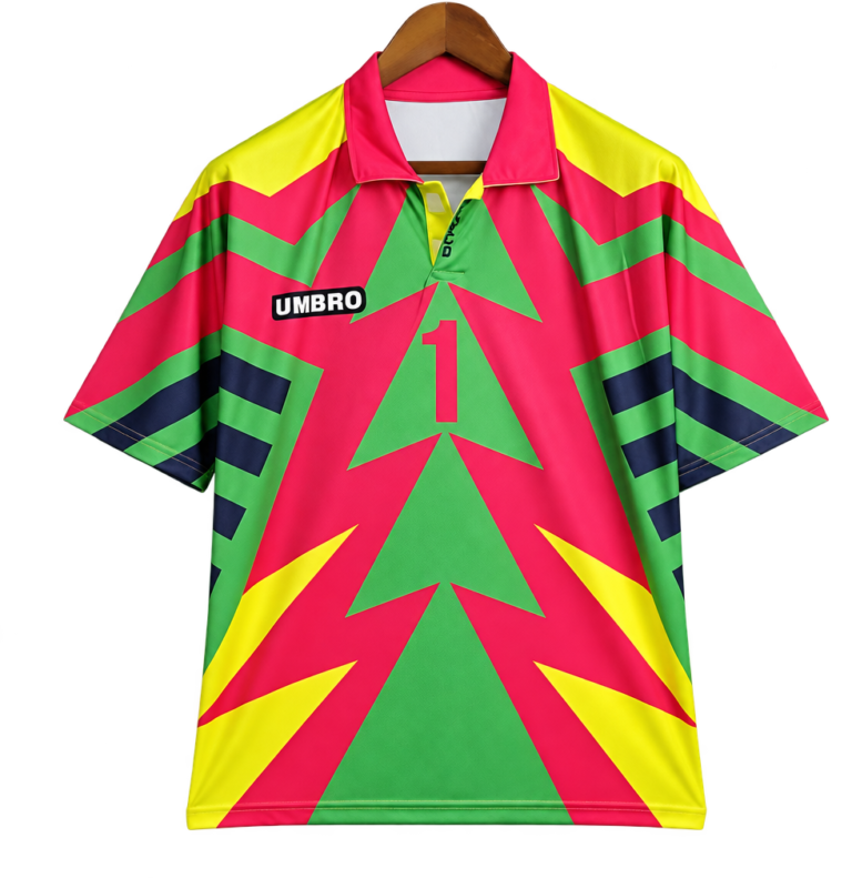 Camiseta Mexico 1994 Local Portero — Campos 1 – Verde y rosa