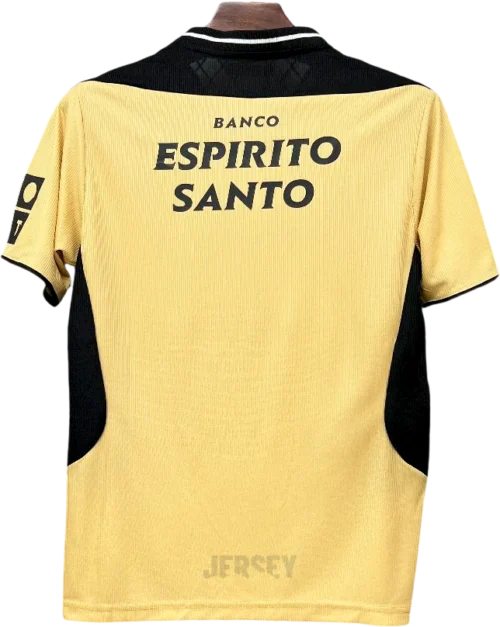 Camiseta Sporting CP 2002-2004 Visitante Variante Amarilla — Espalda