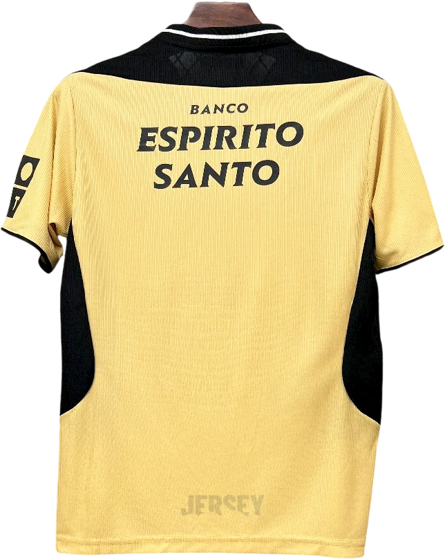 Camiseta Sporting CP 2002-2004 Visitante Variante Amarilla — Espalda
