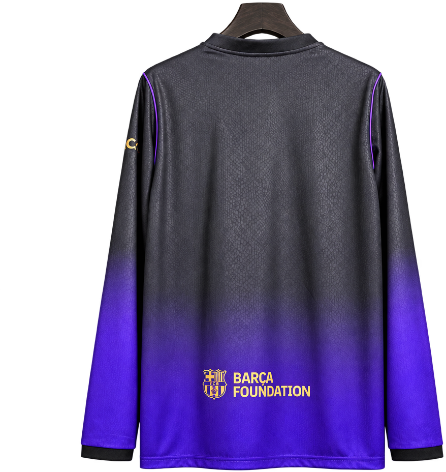 Camiseta Barcelona 2026-27 Edición Especial — Kobe Negra y Violeta — Espalda