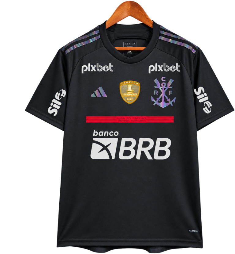 Camiseta Flamengo 2023-24 Tercera — Patrocinadores y parche