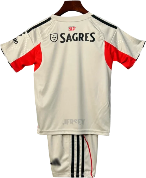 Camiseta Benfica 2025-2026 Versión Infantil Visitante — Espalda