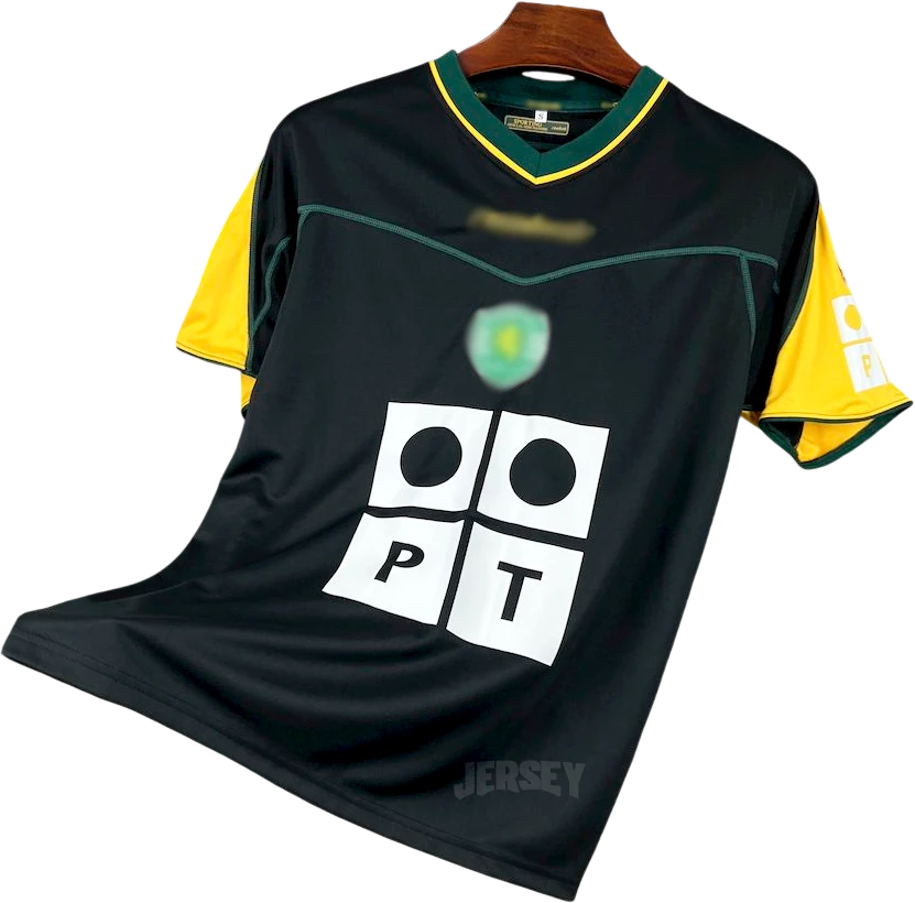 Camiseta Sporting CP 2002-2003 Visitante Variante Negra