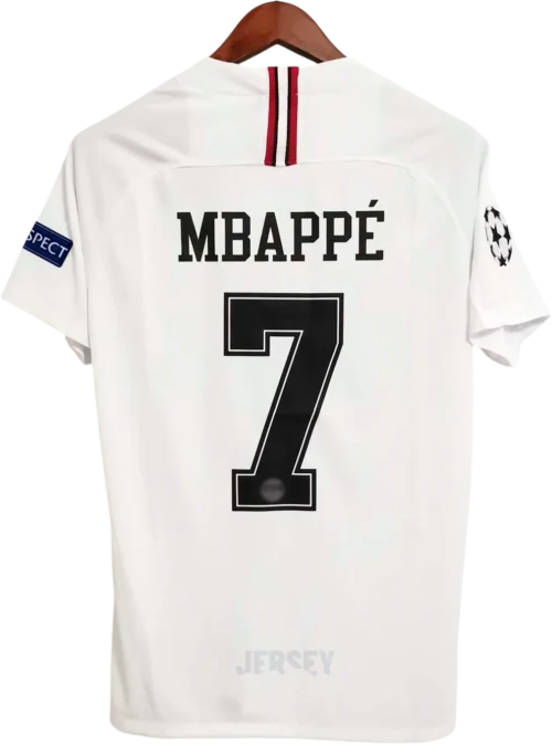 Camiseta PSG 2018-2019 Visitante CL Blanco — Espalda