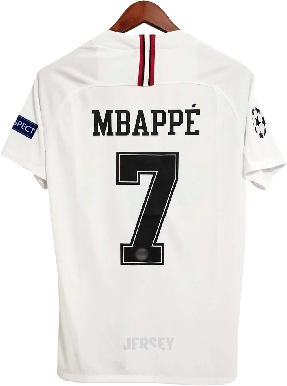 Camiseta PSG 2018-2019 Visitante CL Blanco — Espalda