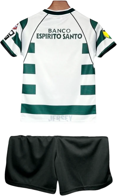 Camiseta Sporting CP 2001-2003 Versión Infantil Local — Espalda