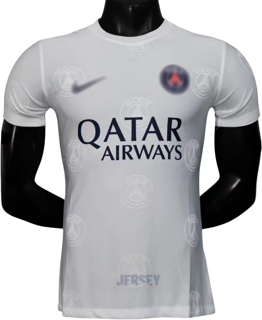 Camiseta PSG 2025-2026 Edición Especial Blanca en Relieve