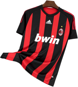 Camiseta AC Milan 2008-09 Local — Frente