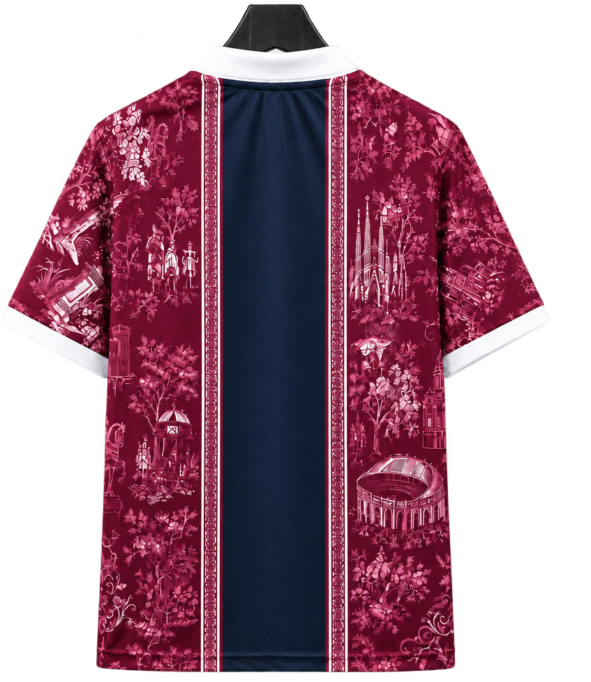 Camiseta Barcelona 2026-27 Edición Especial — Polo Granate — Espalda