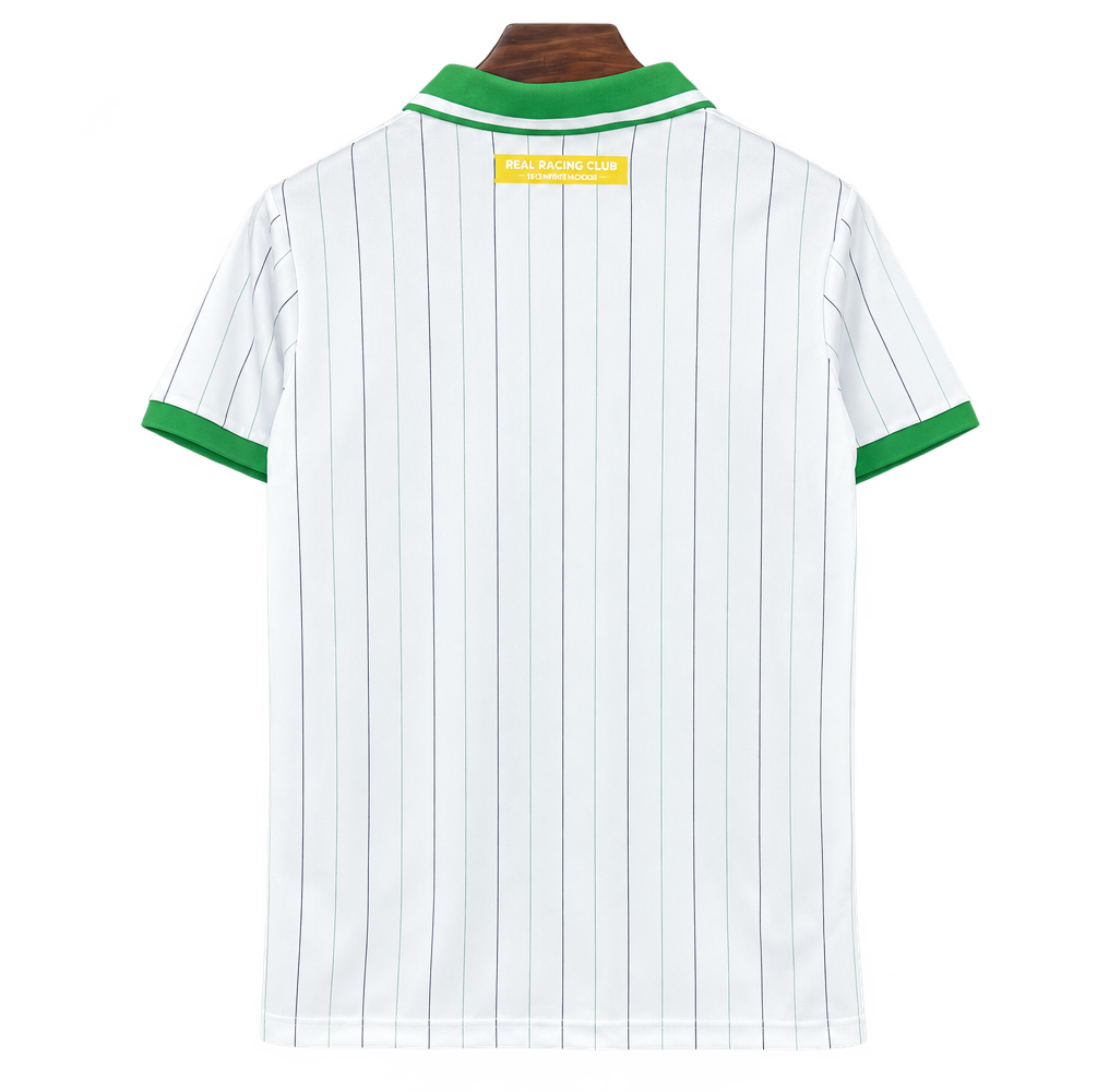 Camiseta Racing Santander 2024-25 Edición Especial — 112 Aniversario Blanca — Espalda