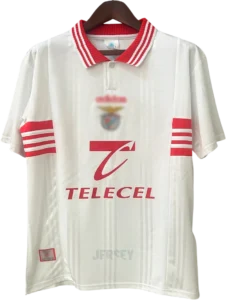 Camiseta Benfica 1997-1999 Visitante Variante Blanca