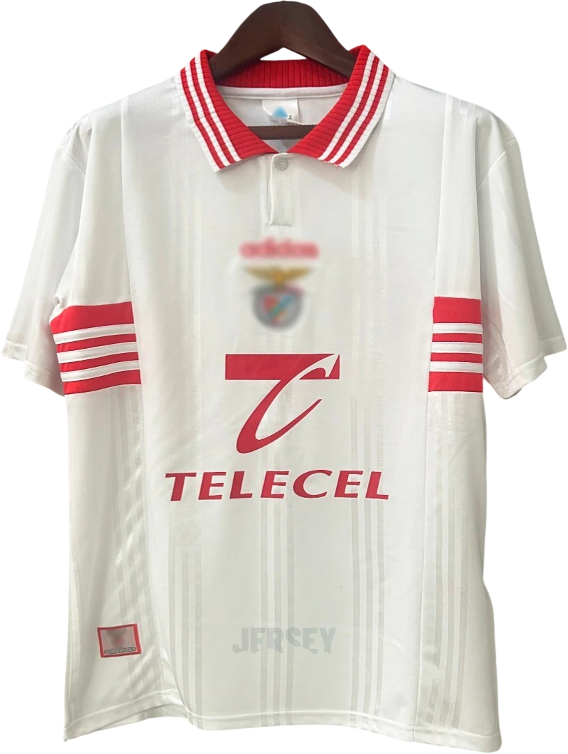 Camiseta Benfica 1997-1999 Visitante Variante Blanca